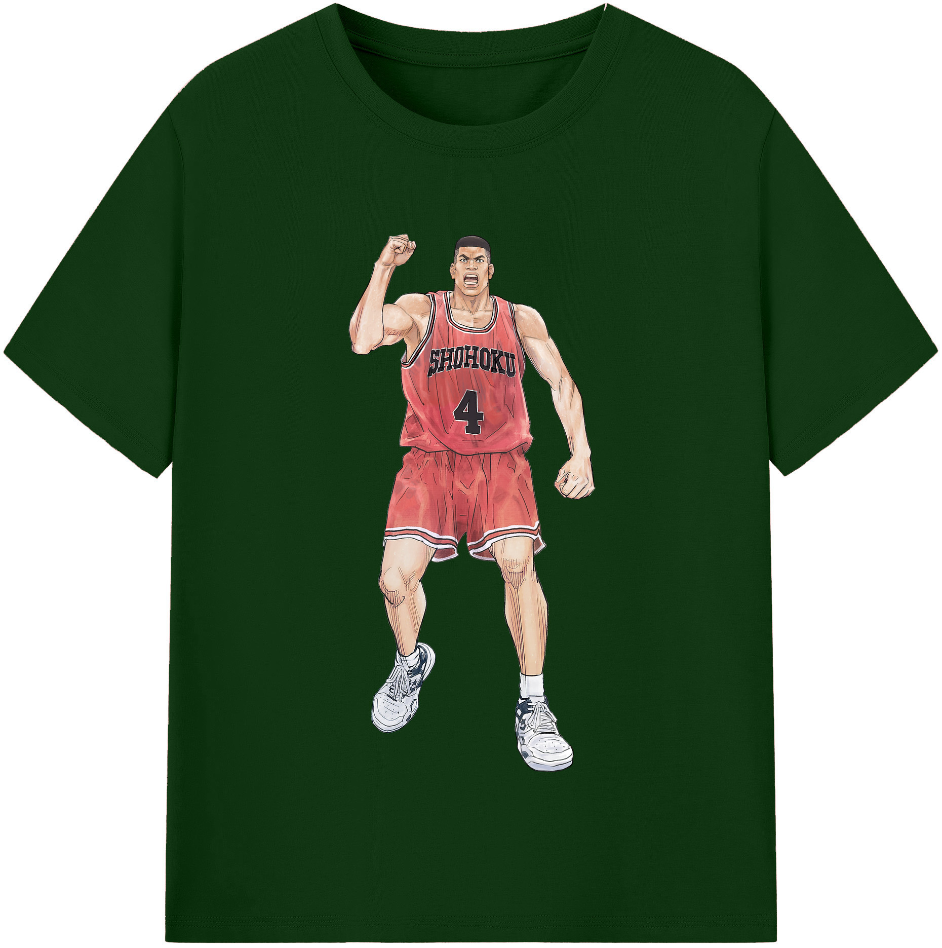 SLAM DUNK／スラムダンク 綿100％半袖Tシャツ（フロントプリント）